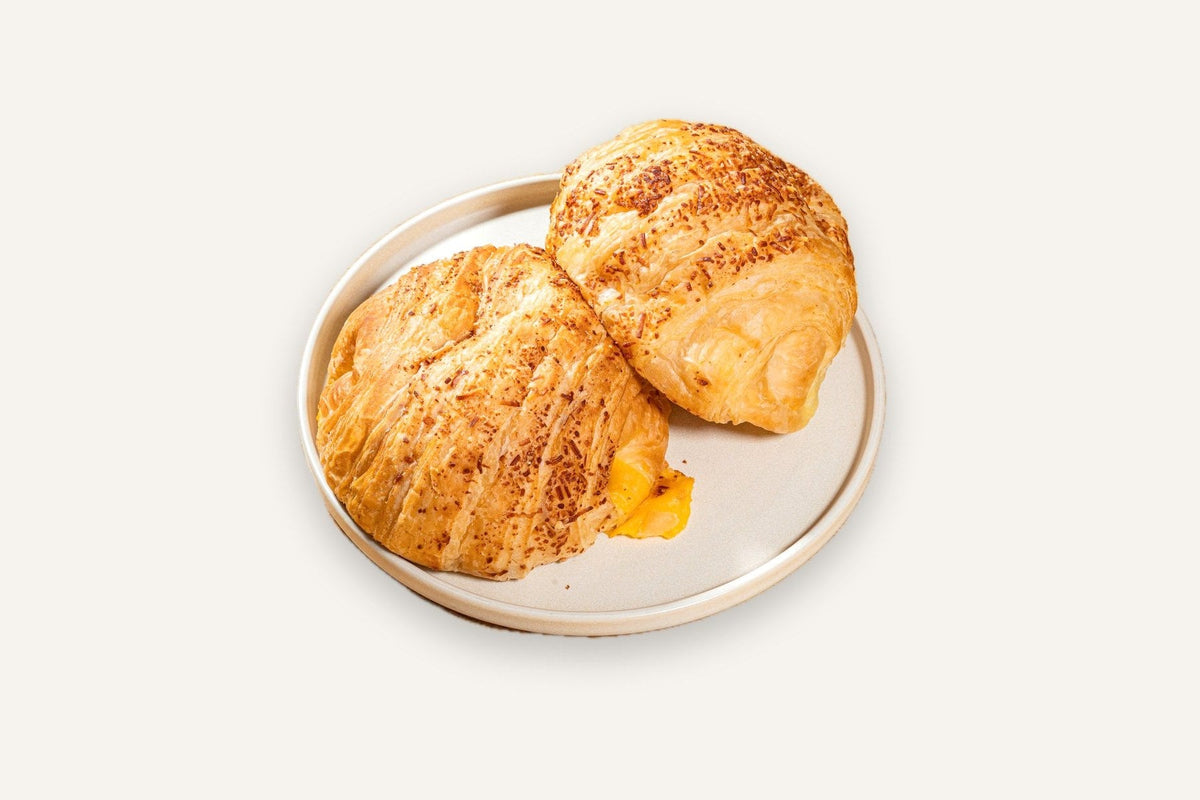 Three-cheese croissant for breakfast at Café Namazzi